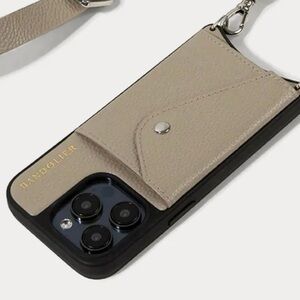 Bandolier Taupe Phone Case with Strap